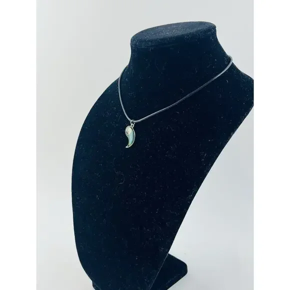 Claire’s Green Blue Purple Pendant Mood Yin Yang Moon Choker Necklace Costume Ch - Picture 2 of 16